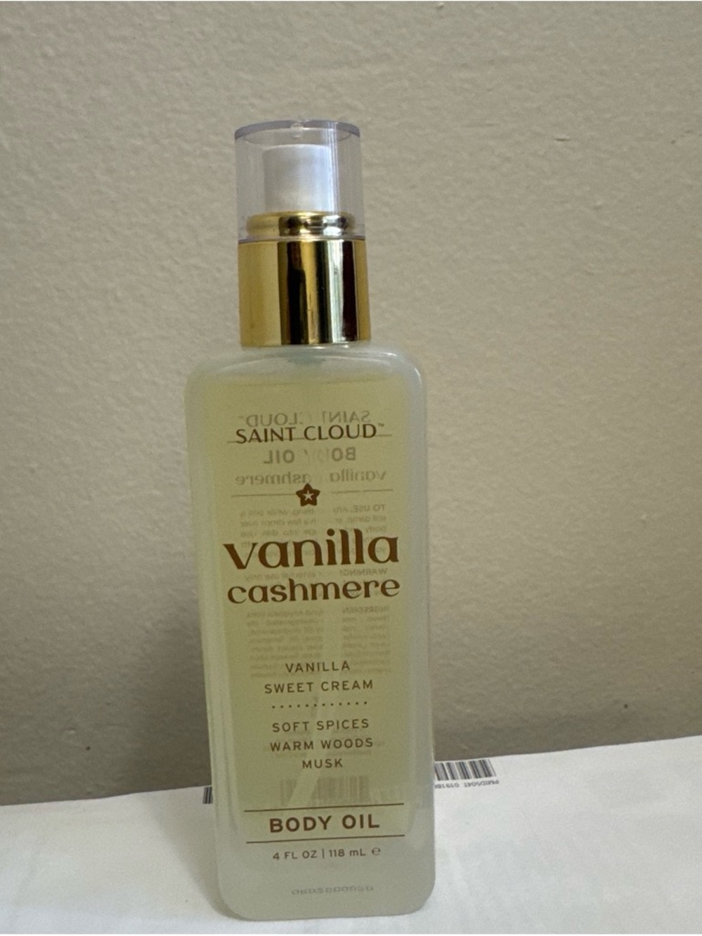 Vanilla Cashmere Body Oil - Vanilla (Cream)